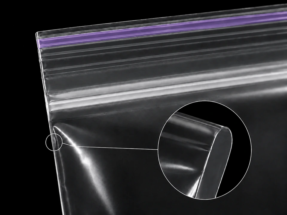 Безшовна якісна спайка ZIP-lock пакета JustPack крупним планом