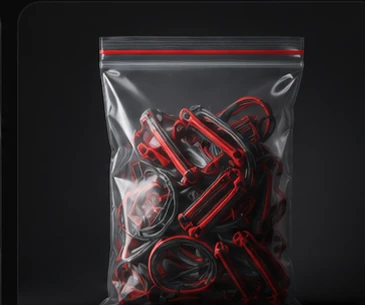 Прозорий ZIP-lock пакет з товаром всередині